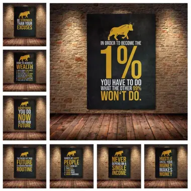 Buy The Fear Sell The Greed canvas art featured image - motivational stock trading poster for home office