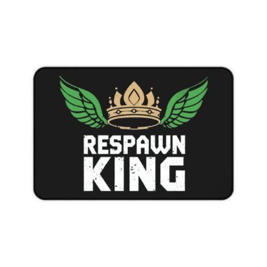 Respawn king gaming mousepad on battlestation – gamer dad desk mat front view mouse-pad available in XXL sizes.
