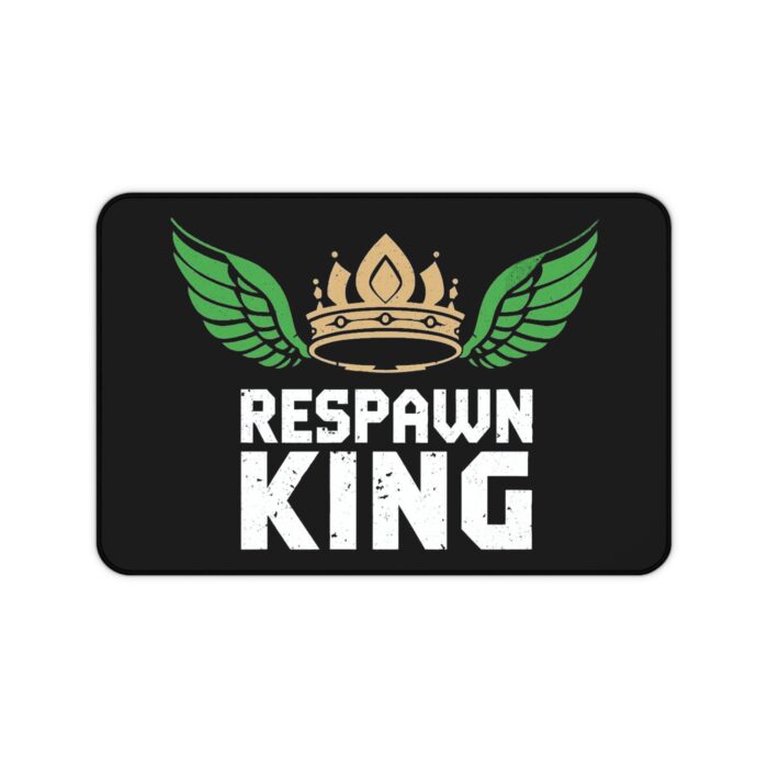 Respawn king gaming mousepad on battlestation – gamer dad desk mat front view mouse-pad available in XXL sizes.