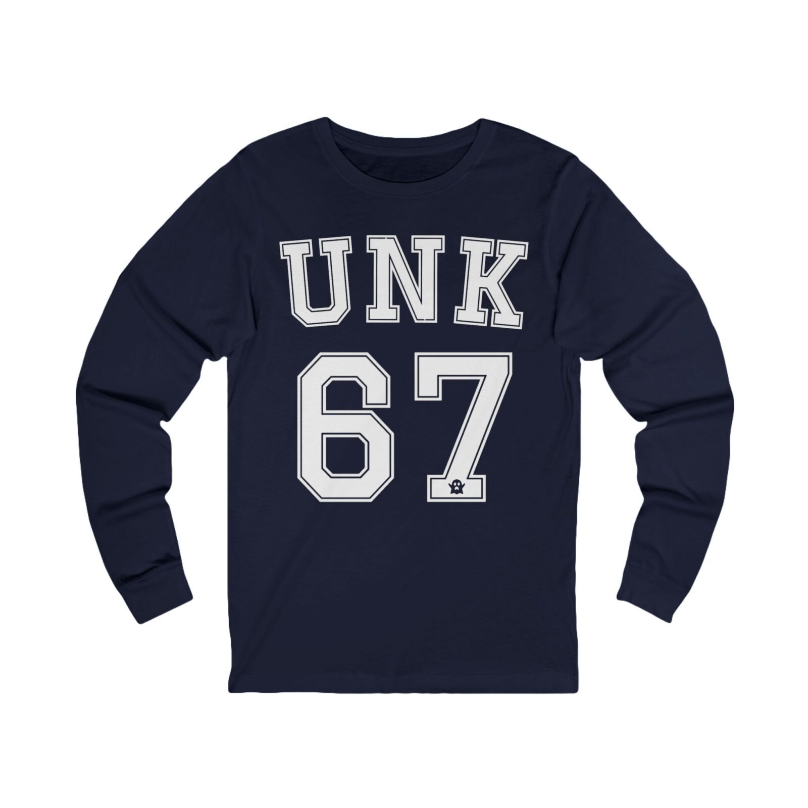 Unk 67 Long Sleeve Tee – "Six Seven" Brainrot Meme (Bella+Canvas 3501) - Image 5