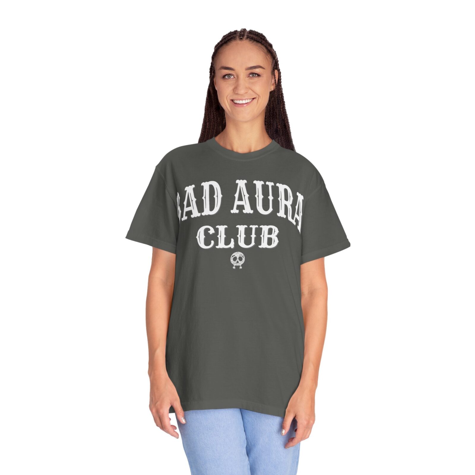 Bad Aura Club T-Shirt – Moody Streetwear Graphic (Comfort Colors 1717) - Image 4