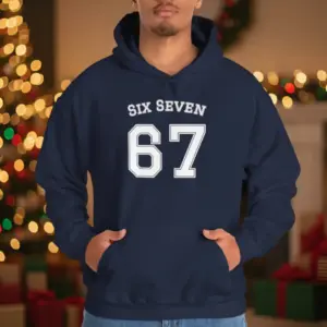 Official 67 Six Seven Hoodie as seen in the Skrilla Doot Doot viral trend.