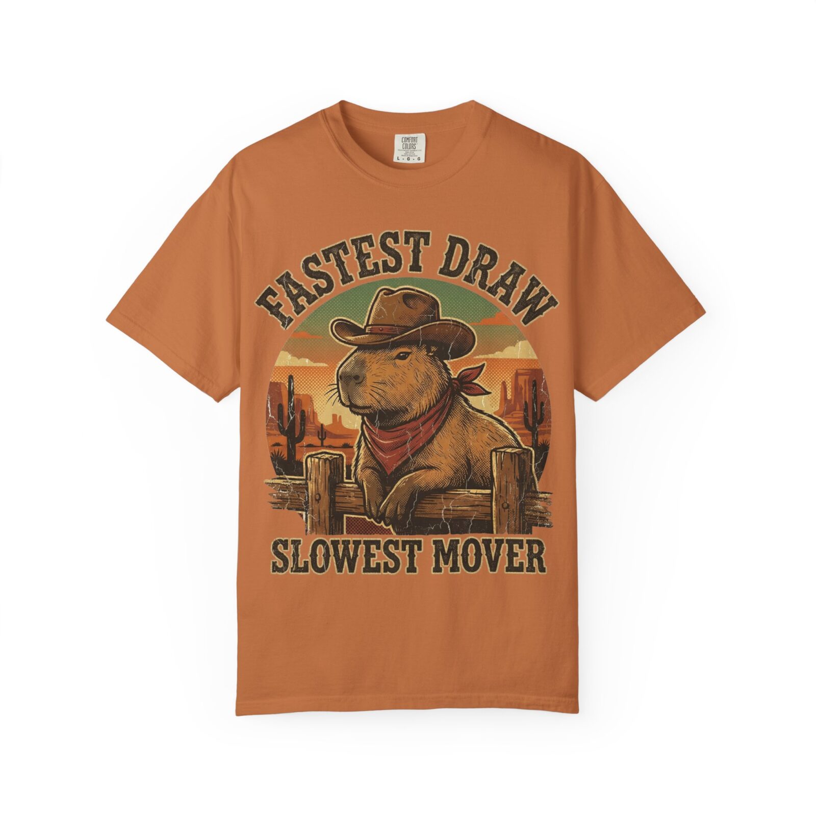 Capybara Shirt – Vintage Western Graphic Tee on Comfort Colors® - Image 17