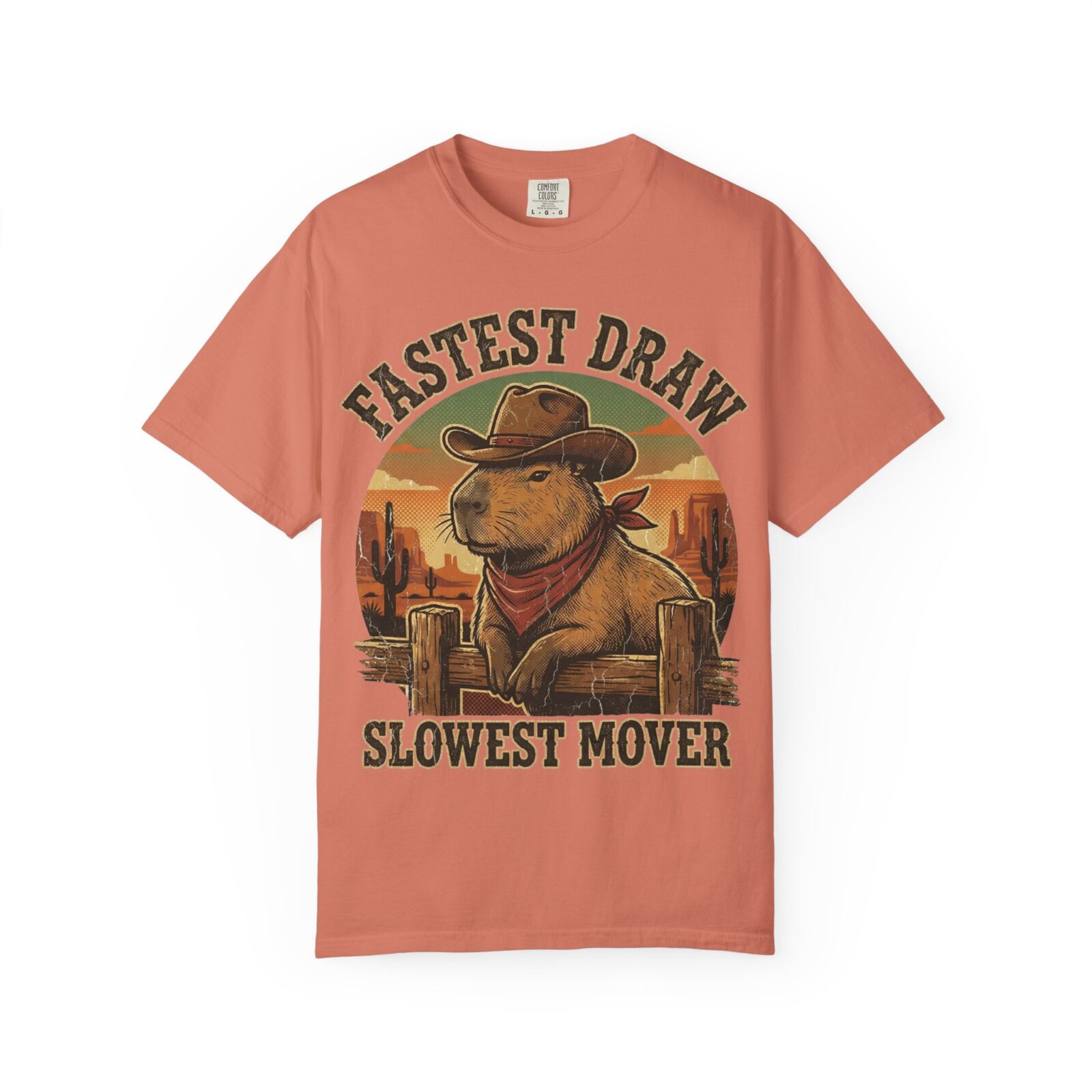 Capybara Shirt – Vintage Western Graphic Tee on Comfort Colors® - Image 9