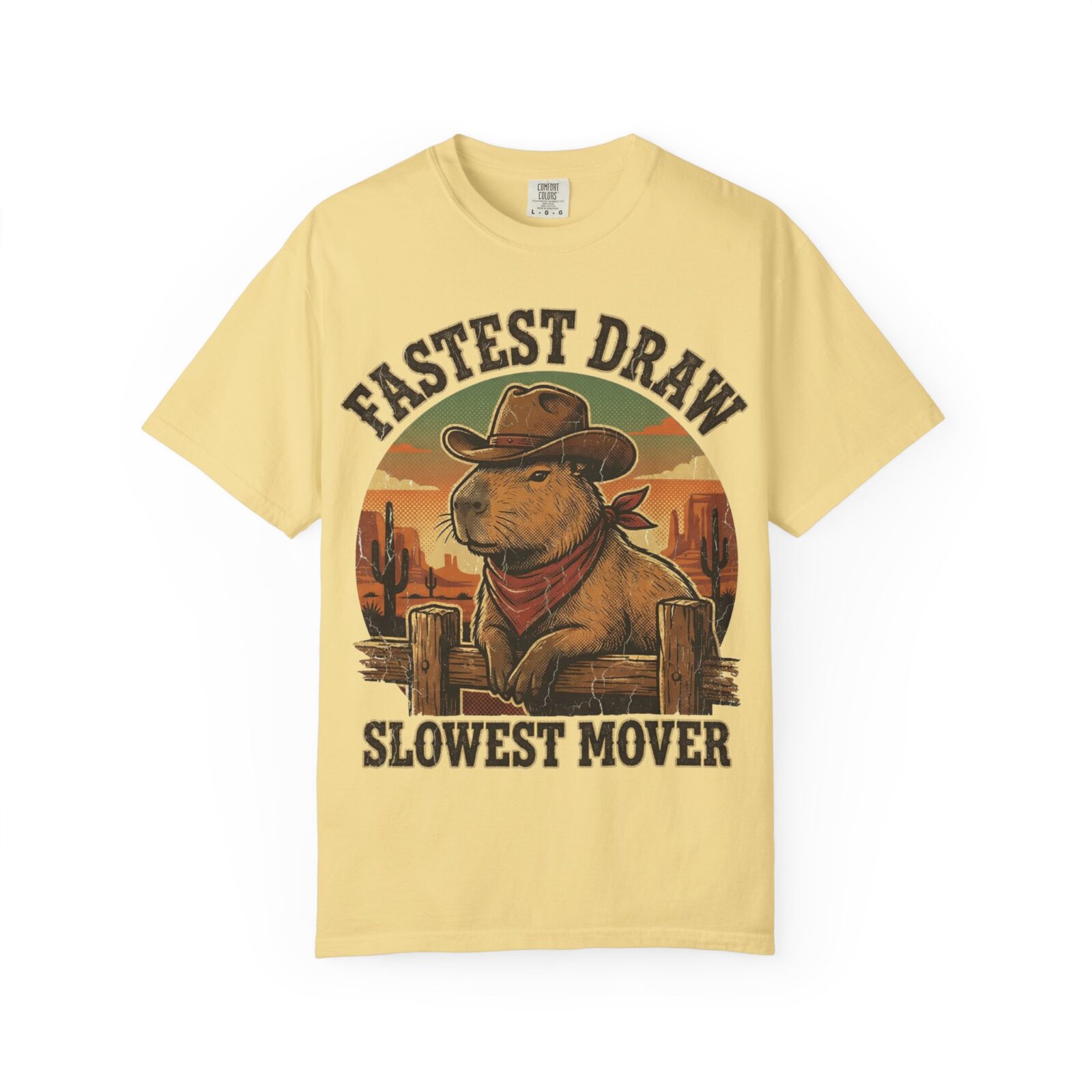 Capybara Shirt – Vintage Western Graphic Tee on Comfort Colors® - Image 25