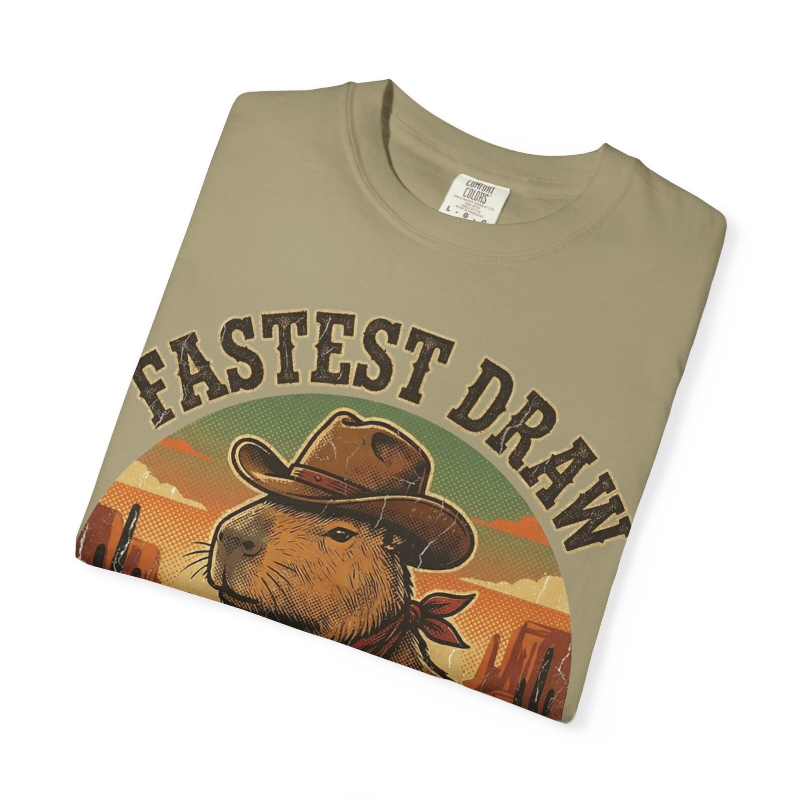 Capybara Shirt – Vintage Western Graphic Tee on Comfort Colors® - Image 23