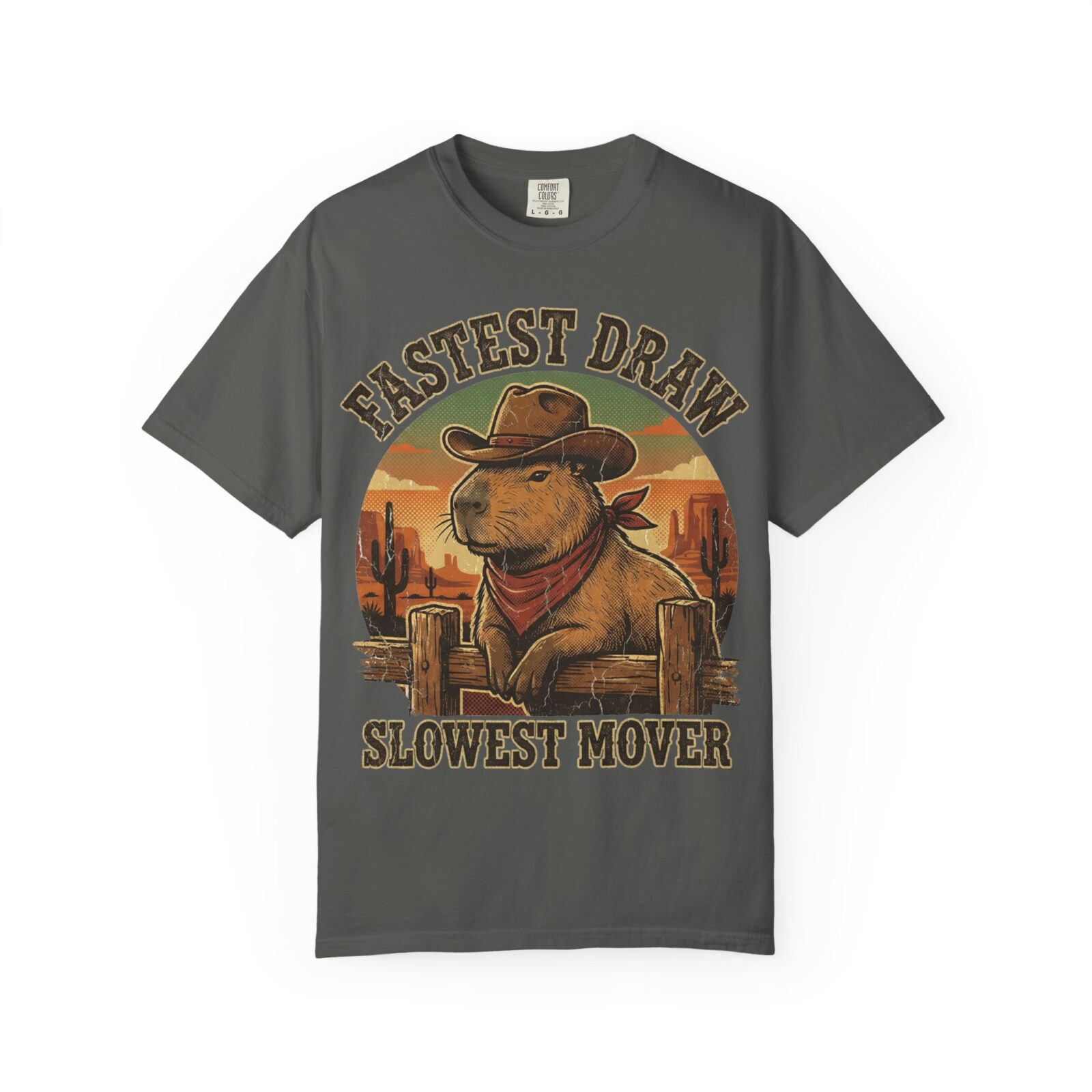 Capybara Shirt – Vintage Western Graphic Tee on Comfort Colors® - Image 29