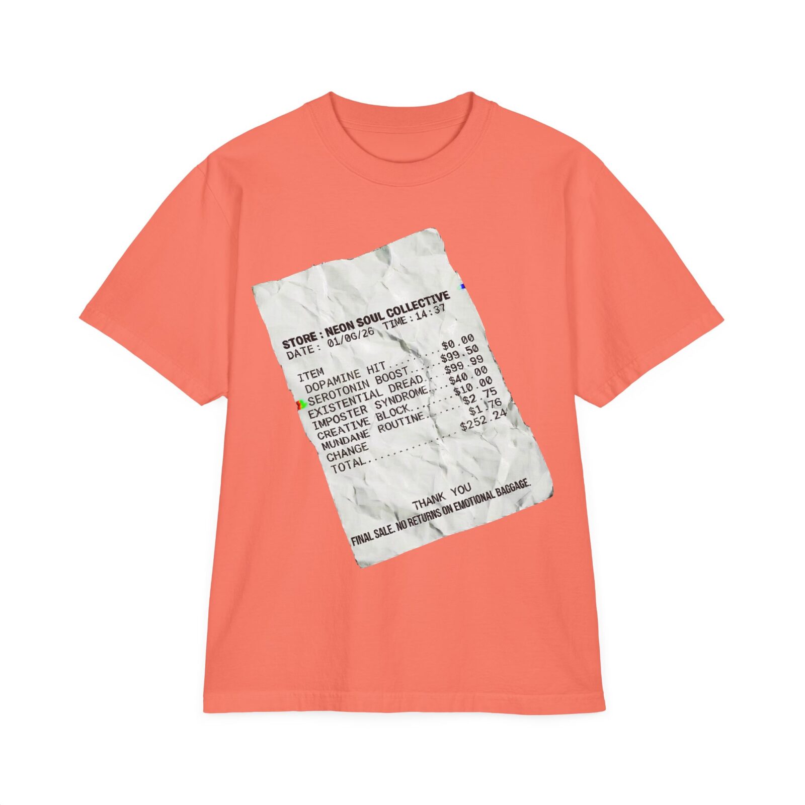 Existential Dread Receipt Tee — Heavyweight Oversized Streetwear - Image 16