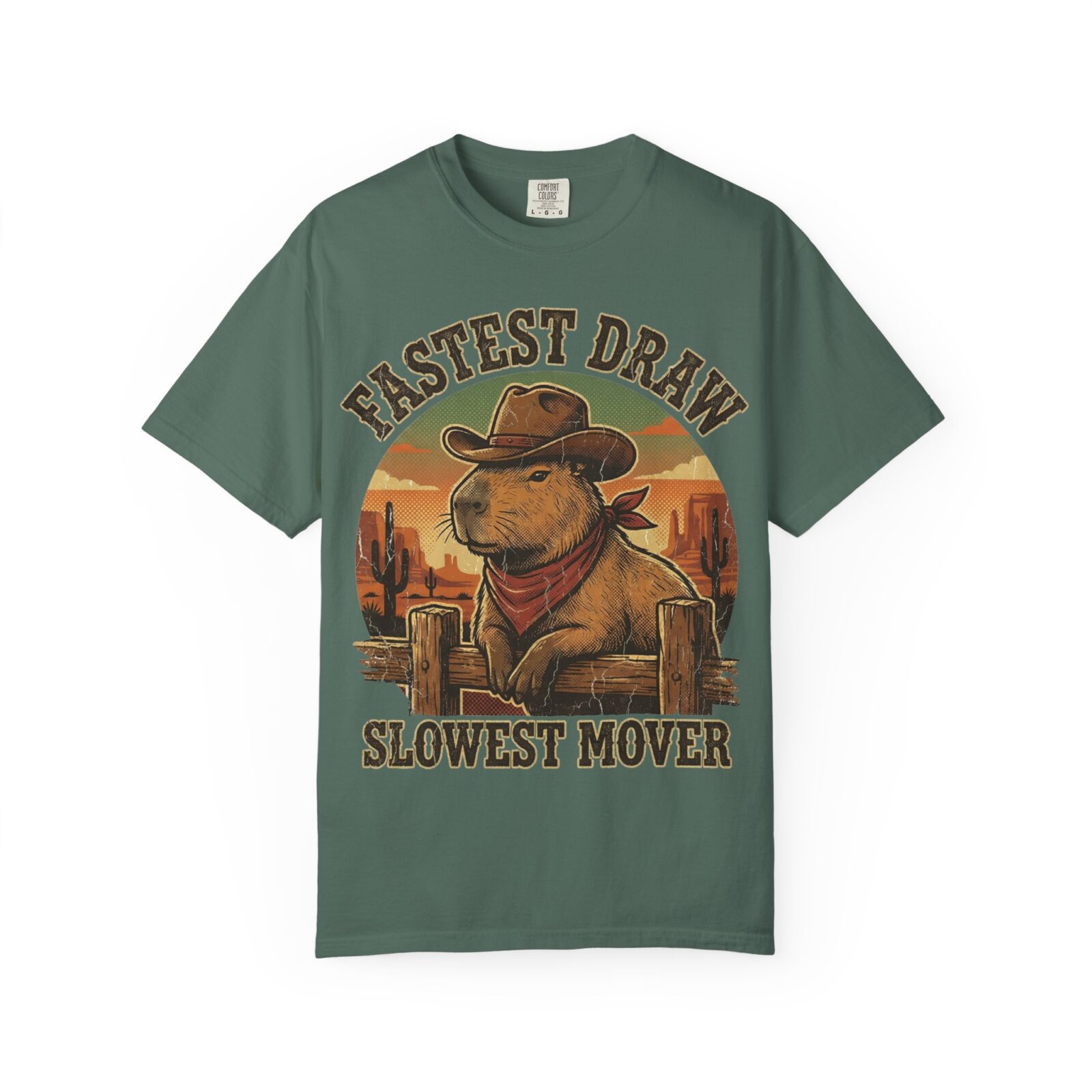 Capybara Shirt – Vintage Western Graphic Tee on Comfort Colors® - Image 41