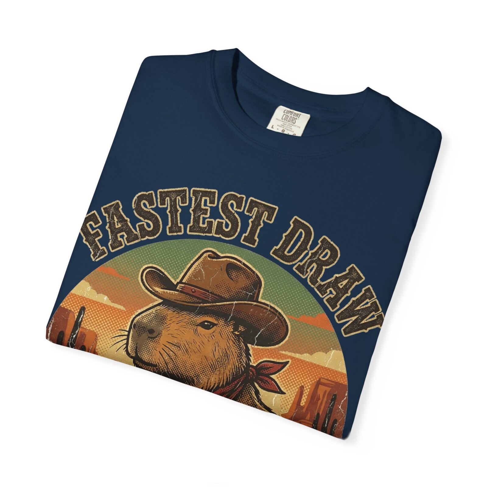 Capybara Shirt – Vintage Western Graphic Tee on Comfort Colors® - Image 51