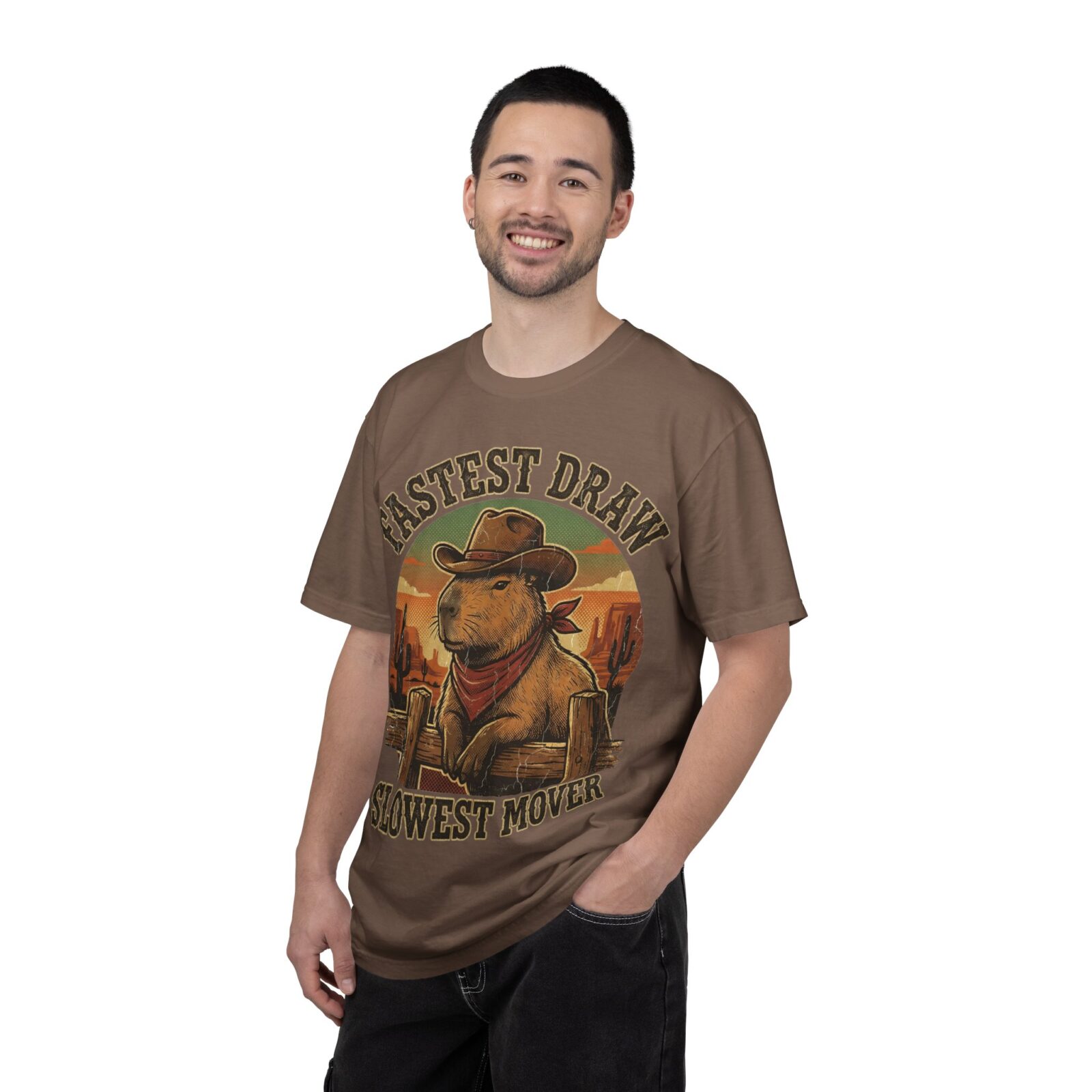 Capybara Shirt – Vintage Western Graphic Tee on Comfort Colors® - Image 4