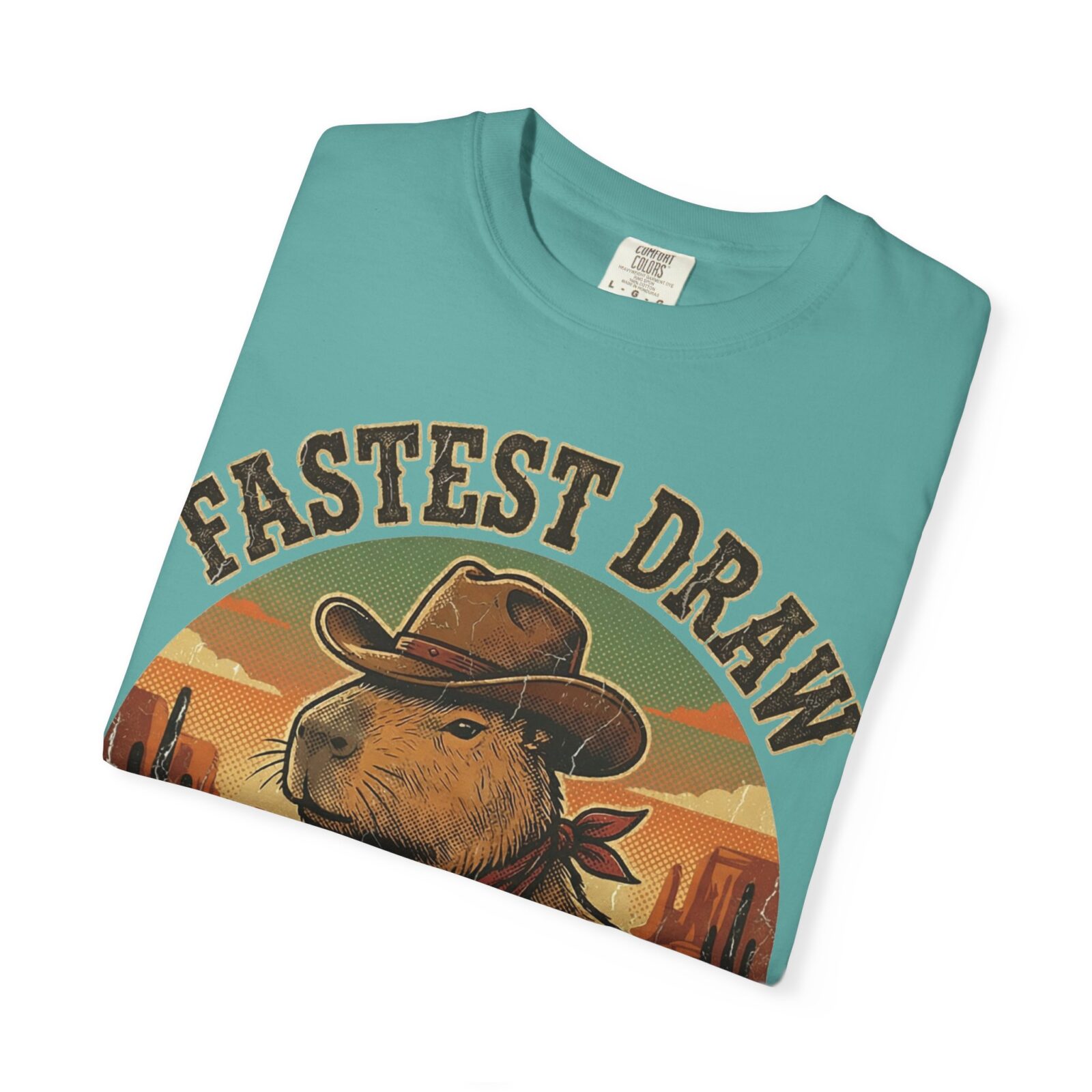 Capybara Shirt – Vintage Western Graphic Tee on Comfort Colors® - Image 47