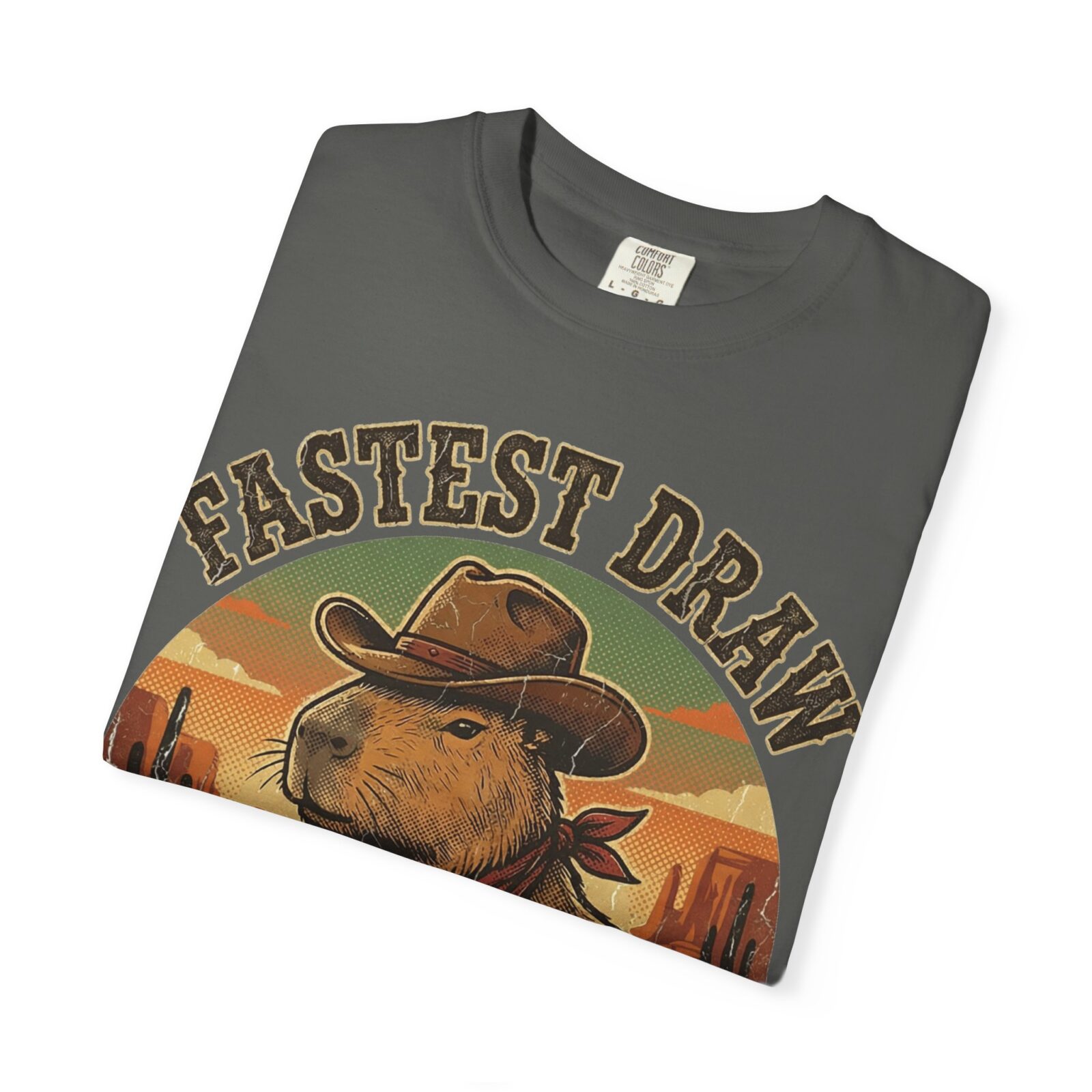 Capybara Shirt – Vintage Western Graphic Tee on Comfort Colors® - Image 31