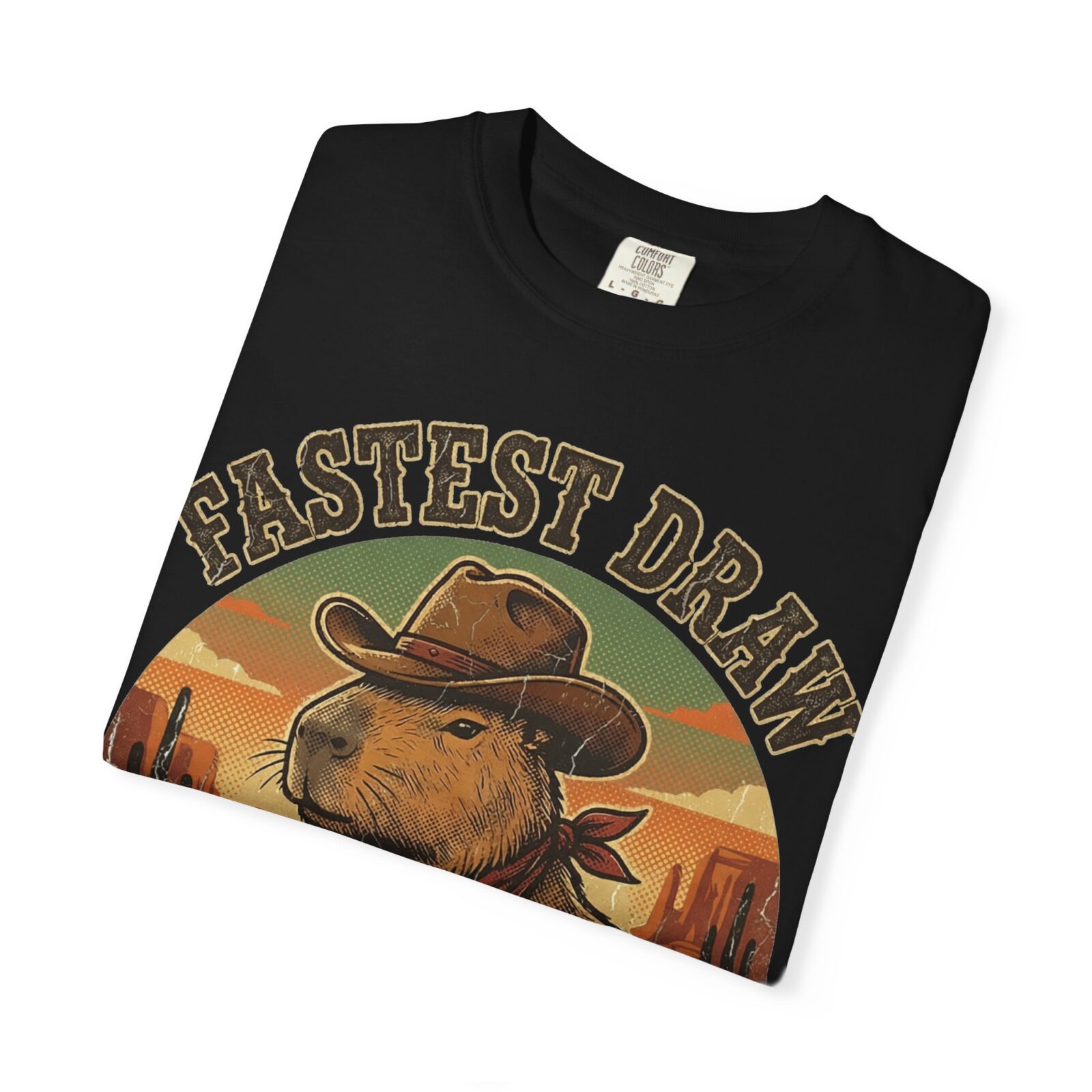 Capybara Shirt – Vintage Western Graphic Tee on Comfort Colors® - Image 55