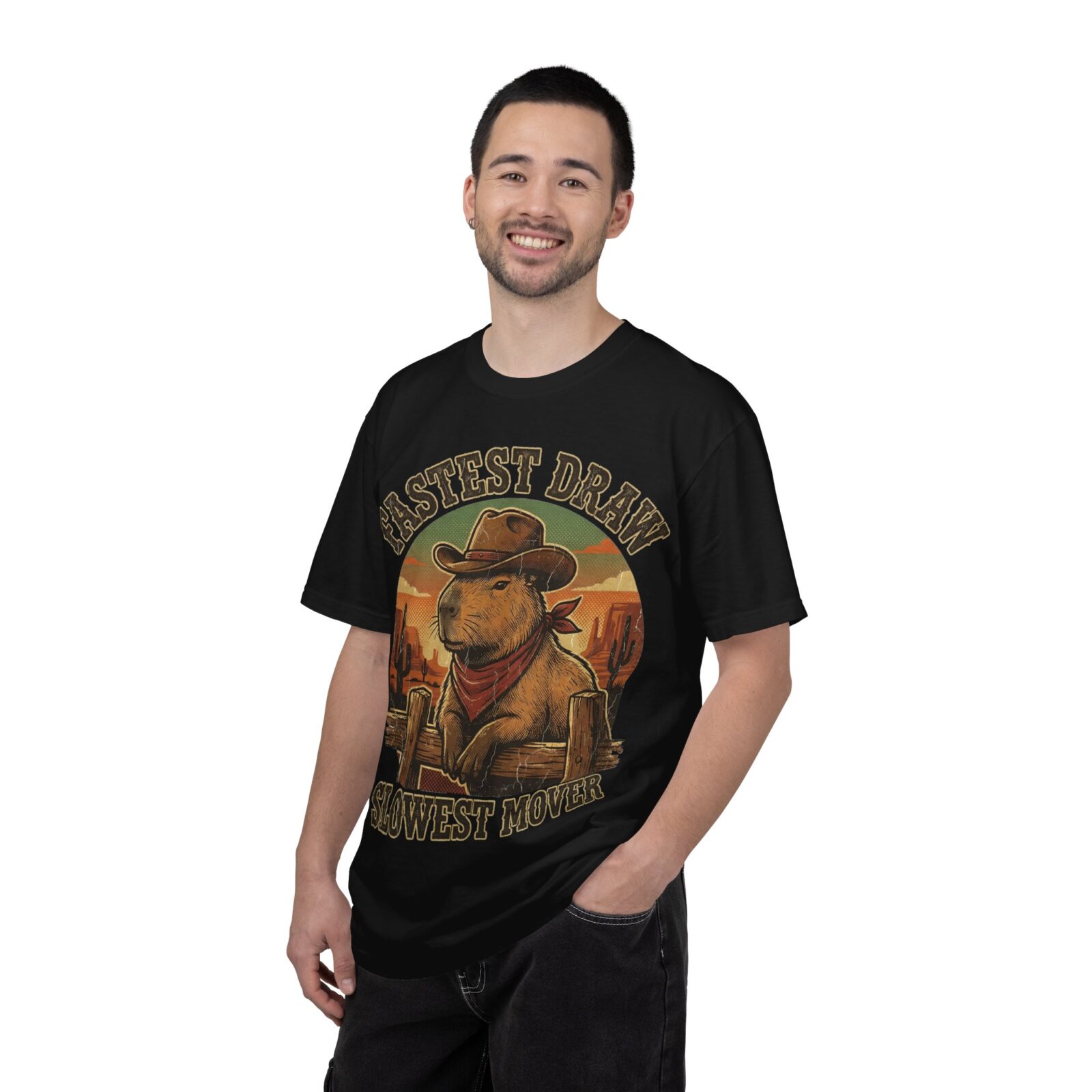 Capybara Shirt – Vintage Western Graphic Tee on Comfort Colors® - Image 56
