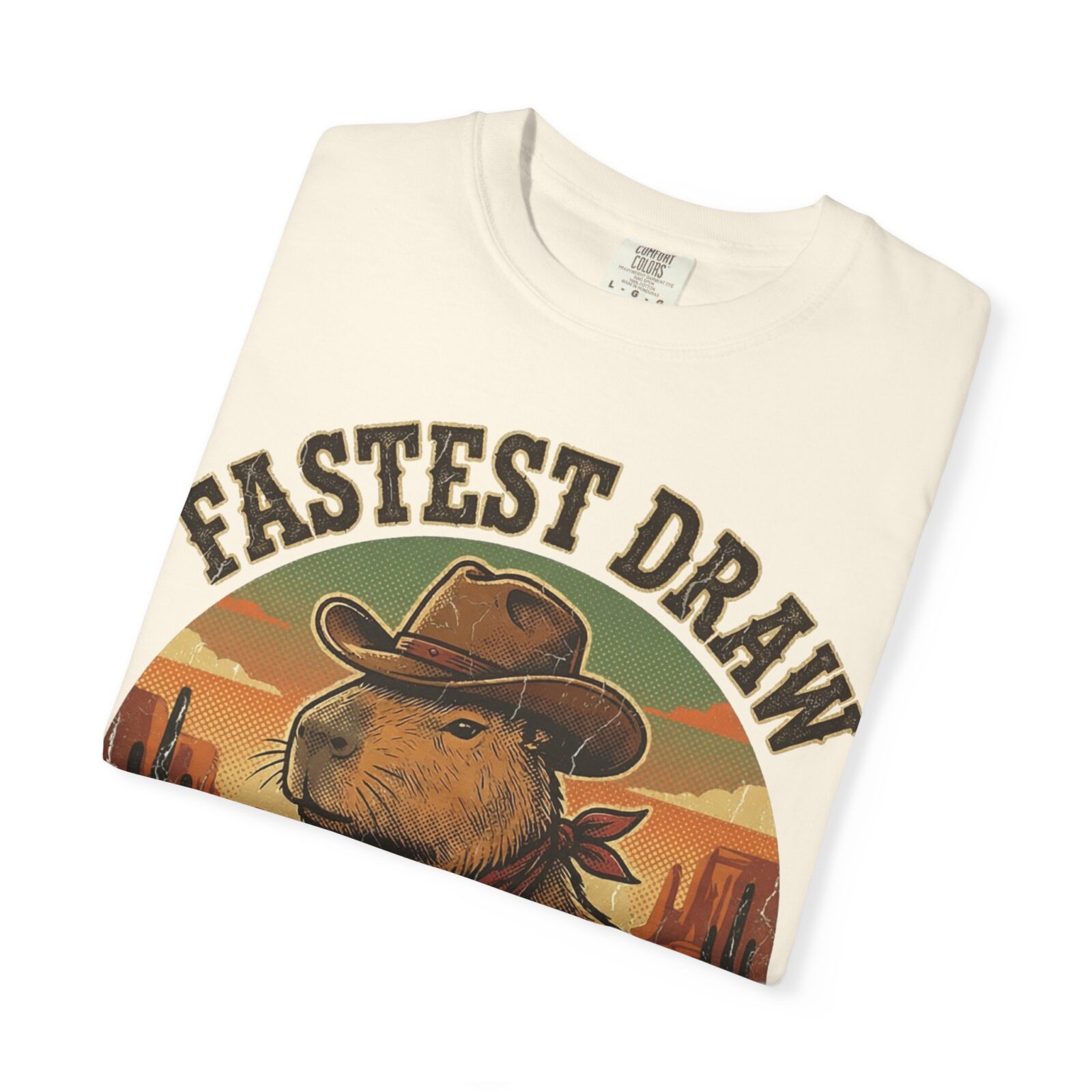 Capybara Shirt – Vintage Western Graphic Tee on Comfort Colors® - Image 15