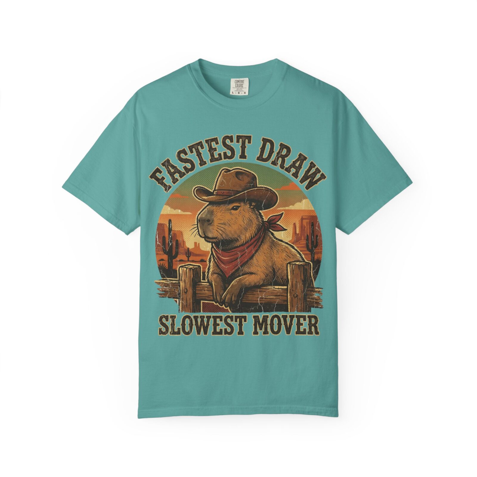 Capybara Shirt – Vintage Western Graphic Tee on Comfort Colors® - Image 45