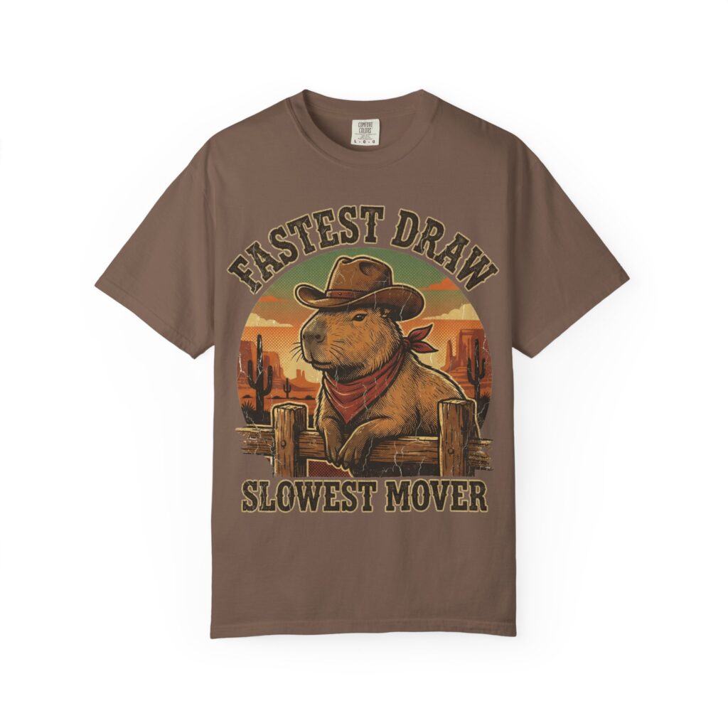 Capybara Shirt - Vintage Western Cowboy Graphic Tee