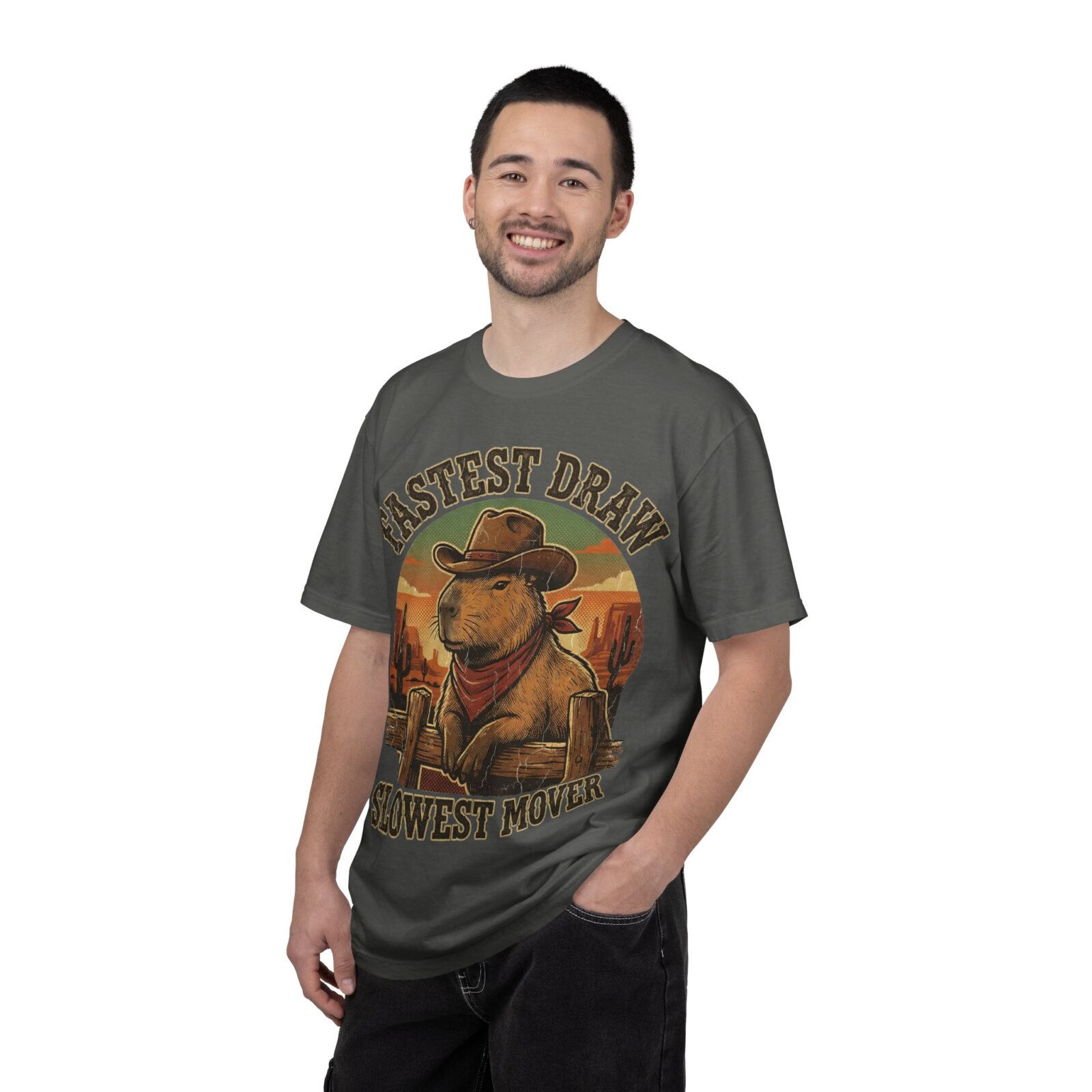 Capybara Shirt – Vintage Western Graphic Tee on Comfort Colors® - Image 32