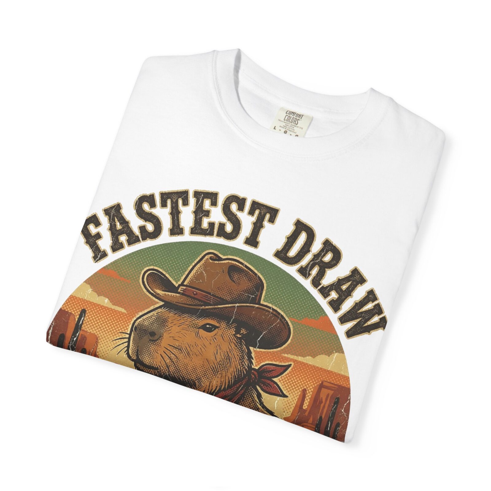 Capybara Shirt – Vintage Western Graphic Tee on Comfort Colors® - Image 7
