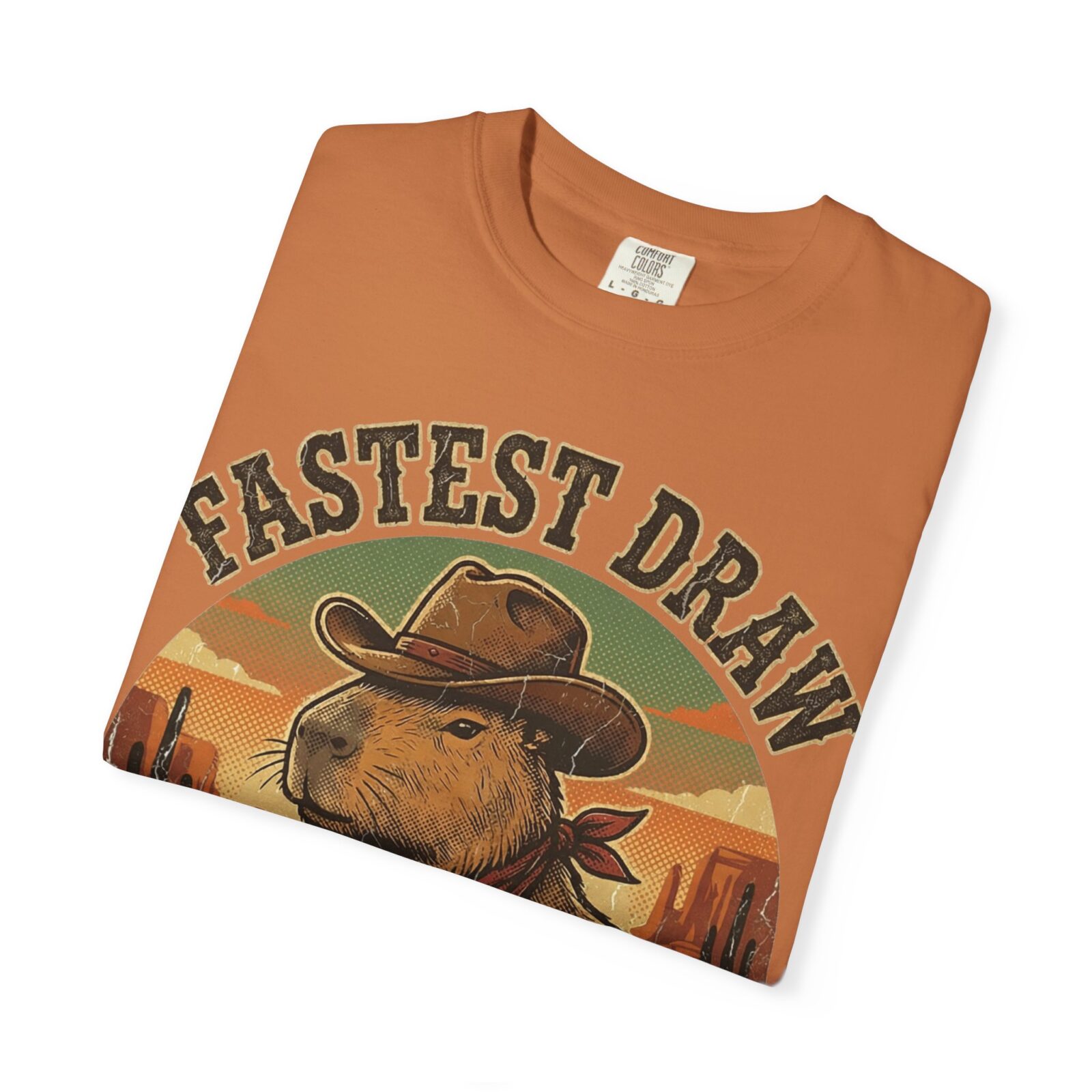 Capybara Shirt – Vintage Western Graphic Tee on Comfort Colors® - Image 19