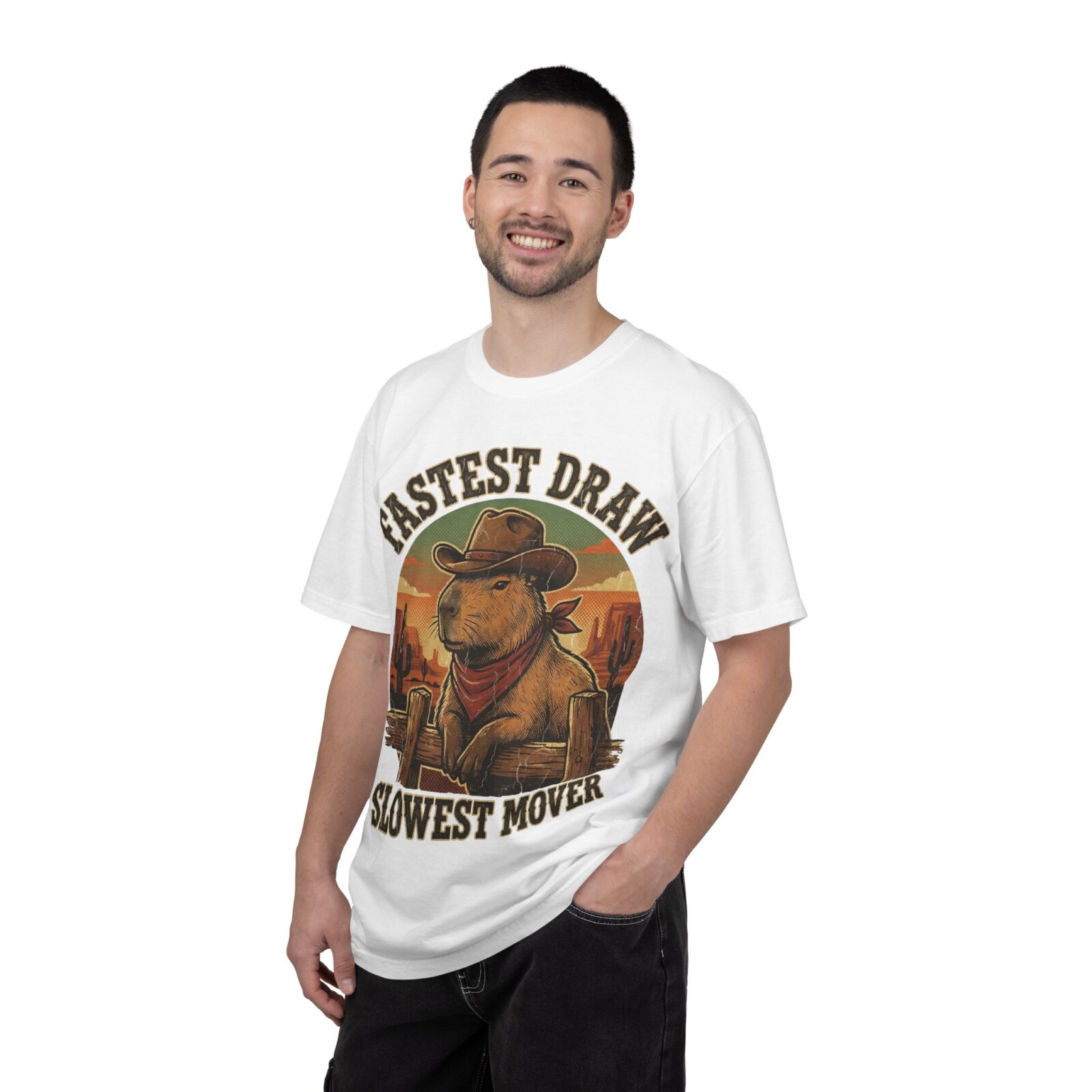Capybara Shirt – Vintage Western Graphic Tee on Comfort Colors® - Image 8