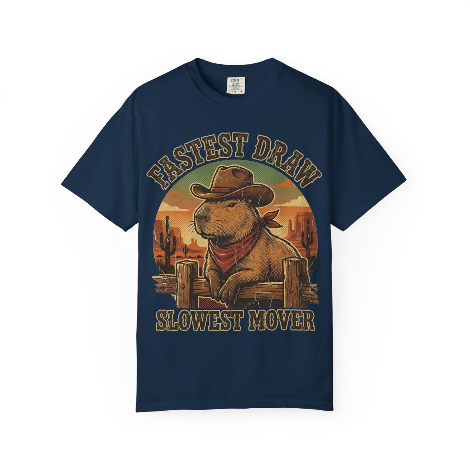 Capybara Shirt – Vintage Western Graphic Tee on Comfort Colors® - Image 49
