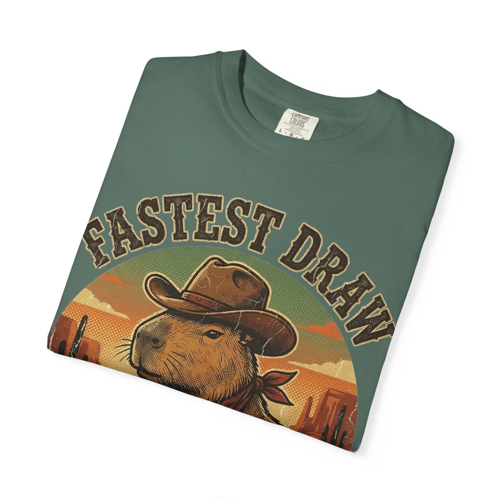 Capybara Shirt – Vintage Western Graphic Tee on Comfort Colors® - Image 43