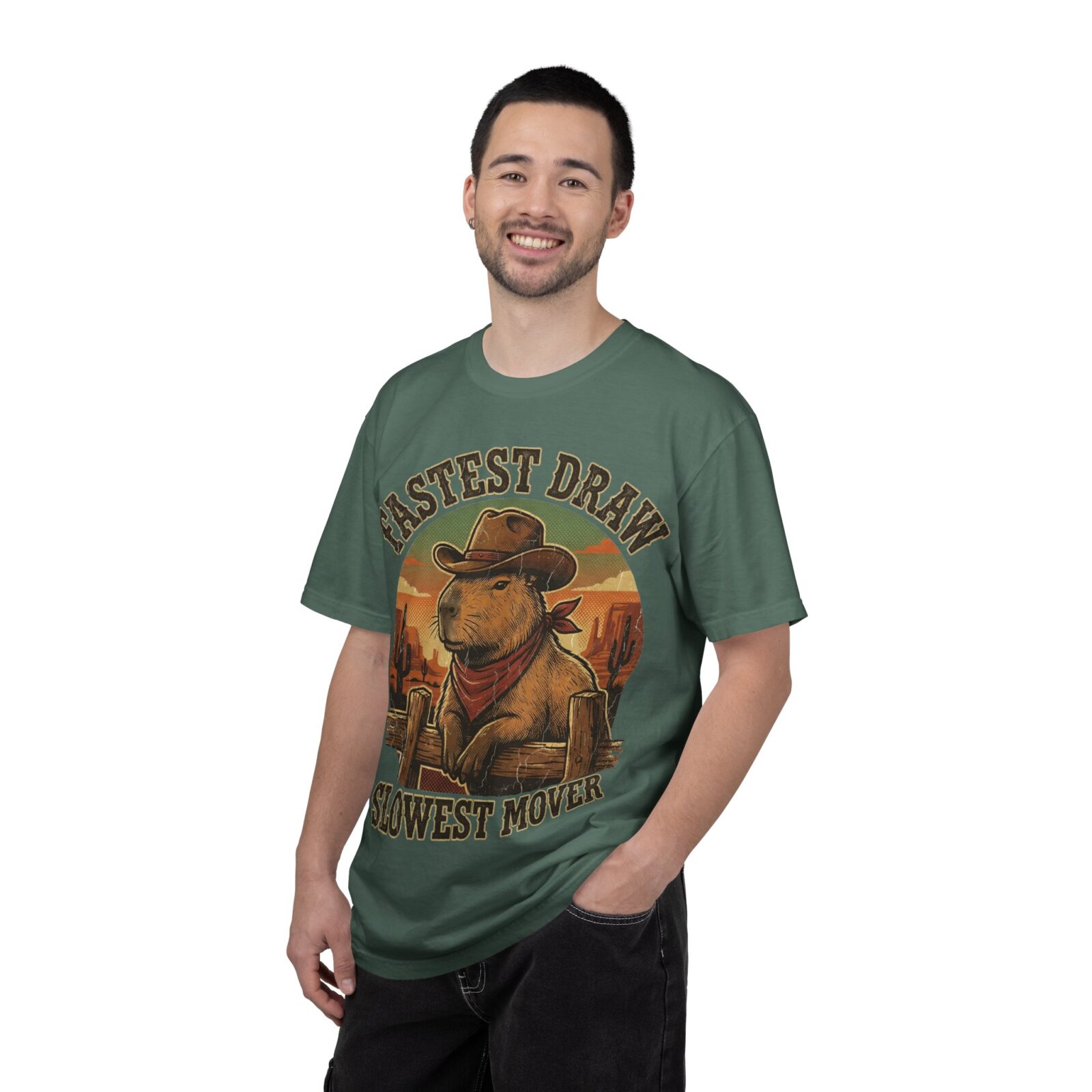 Capybara Shirt – Vintage Western Graphic Tee on Comfort Colors® - Image 44