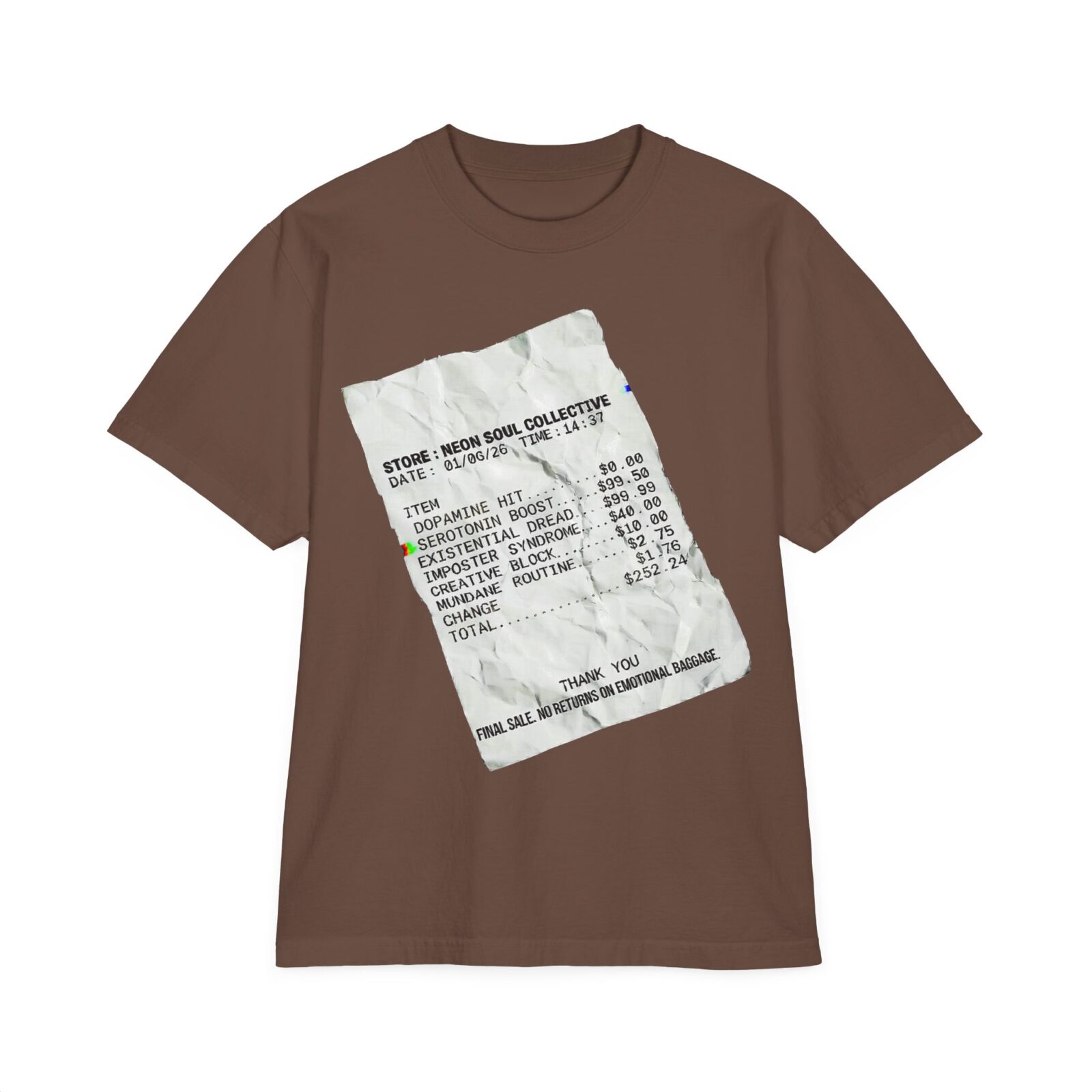 Existential Dread Receipt Tee — Heavyweight Oversized Streetwear - Image 10