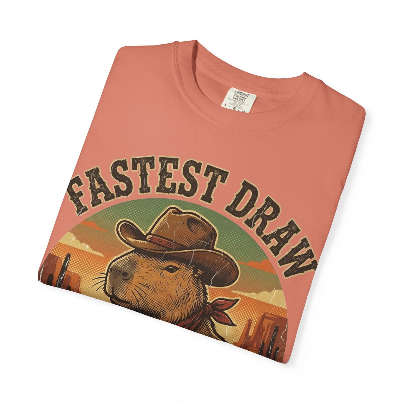 Capybara Shirt – Vintage Western Graphic Tee on Comfort Colors® - Image 11