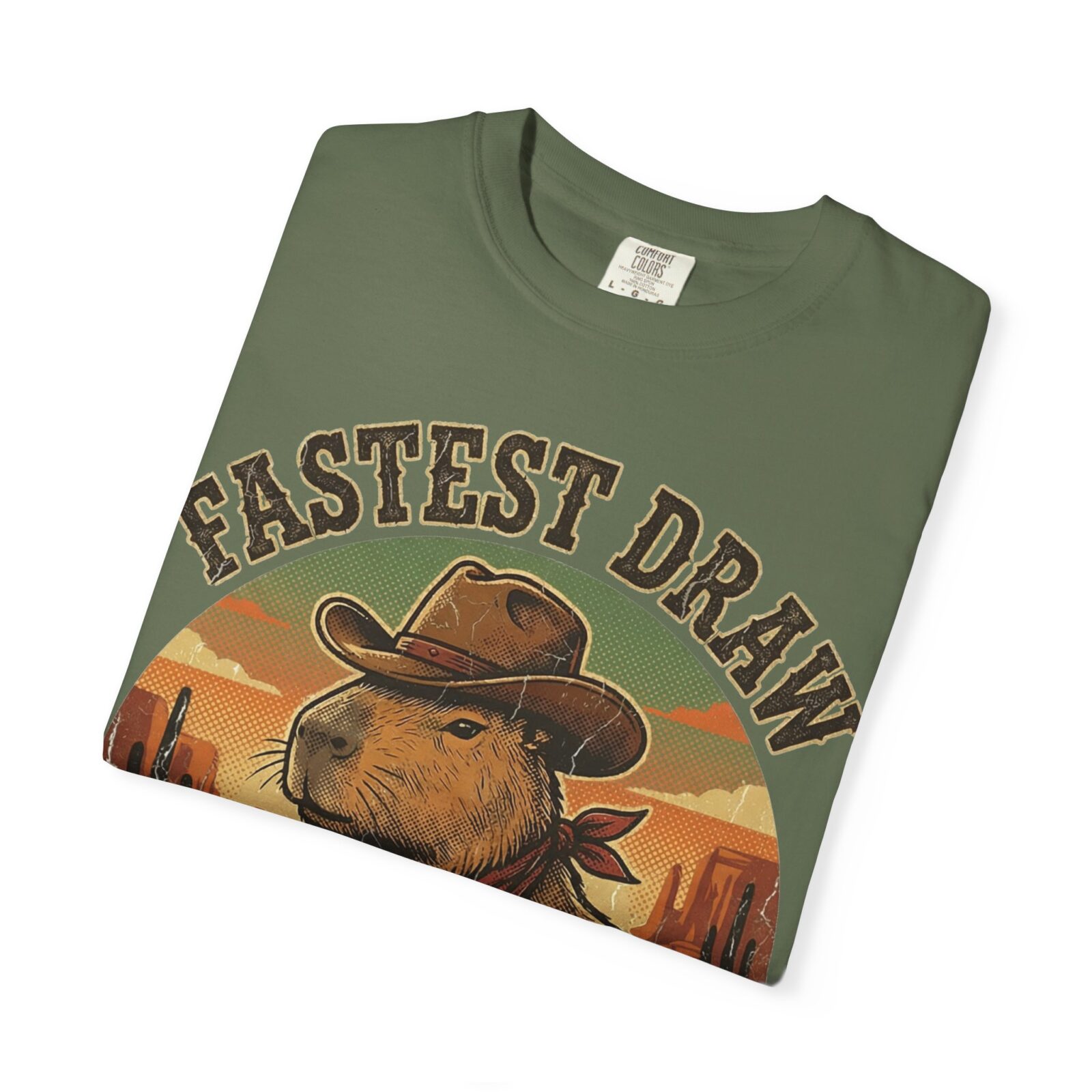 Capybara Shirt – Vintage Western Graphic Tee on Comfort Colors® - Image 35