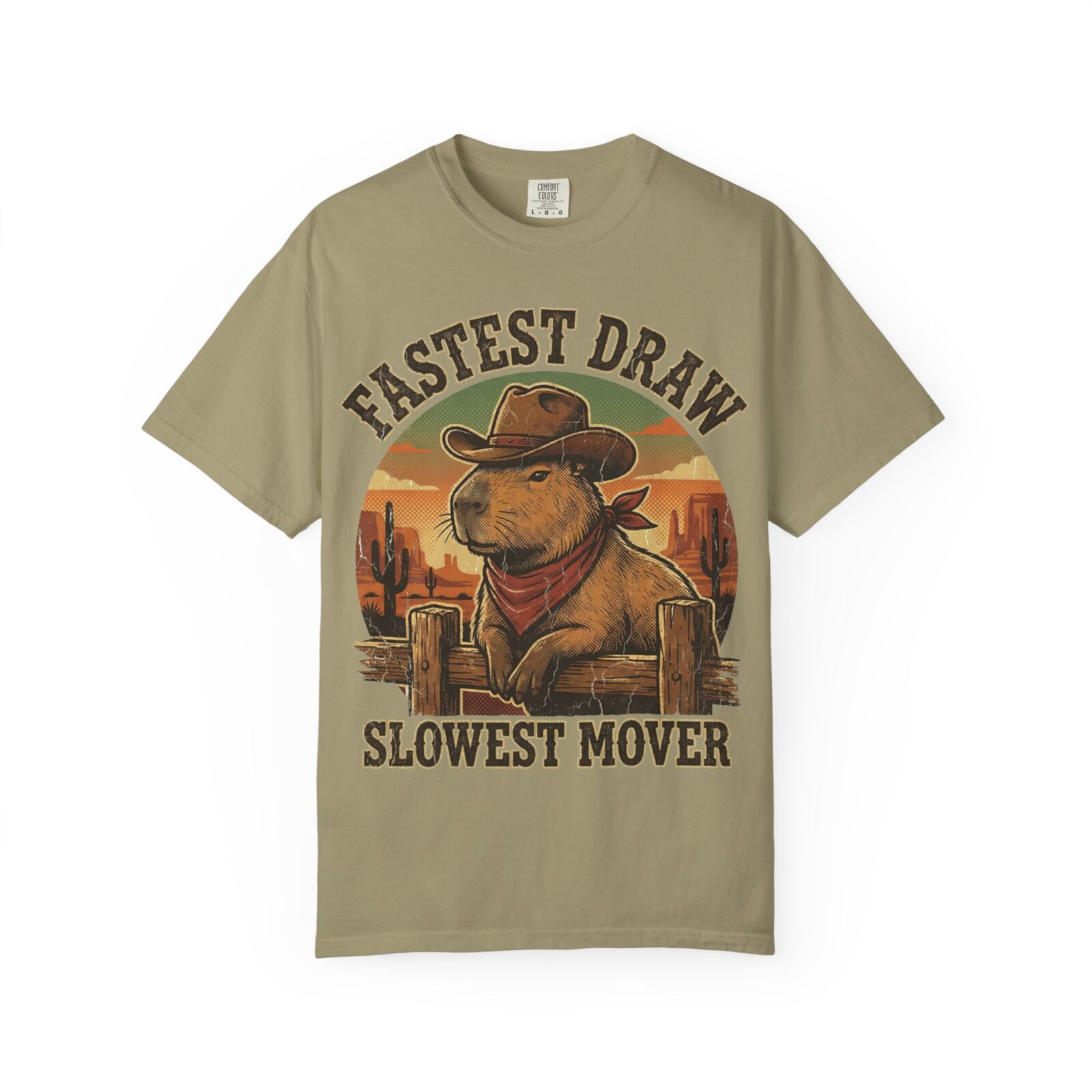 Capybara Shirt – Vintage Western Graphic Tee on Comfort Colors® - Image 21