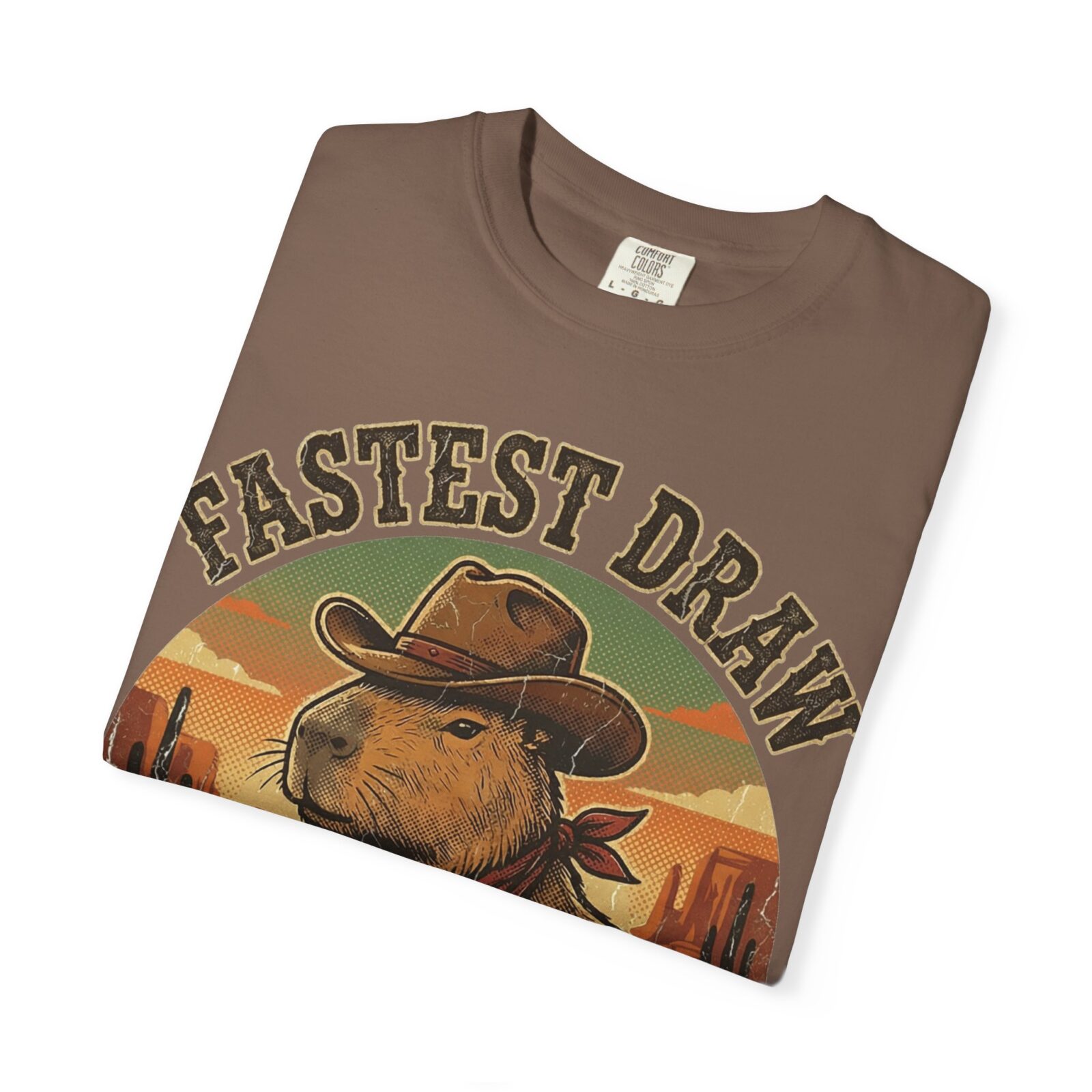 Capybara Shirt – Vintage Western Graphic Tee on Comfort Colors® - Image 3