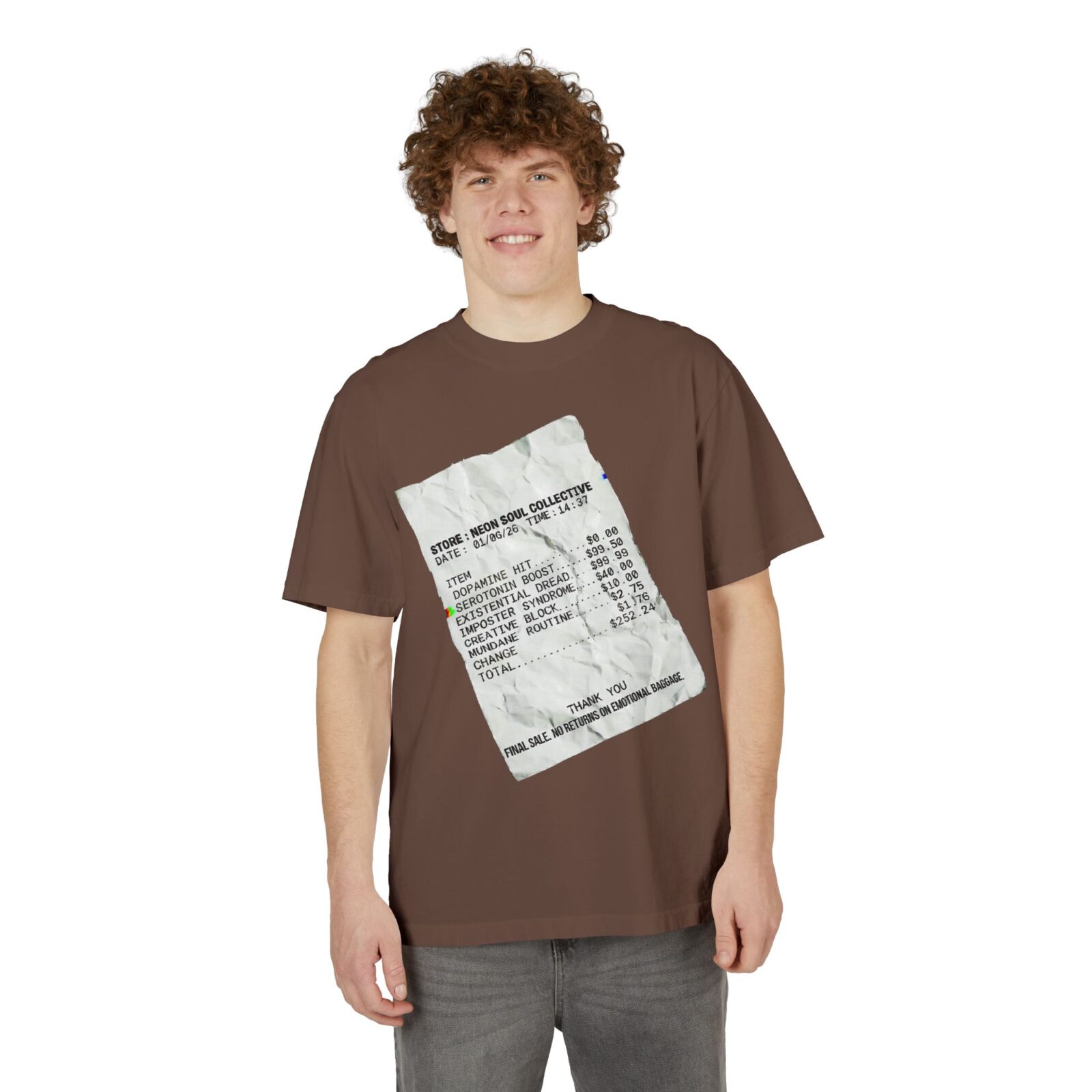Existential Dread Receipt Tee — Heavyweight Oversized Streetwear - Image 11