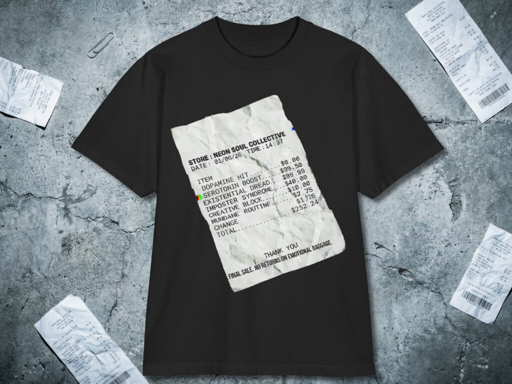 Anxiety graphic streetwear outfit dark humor mental health shirt dark humor styled doom.